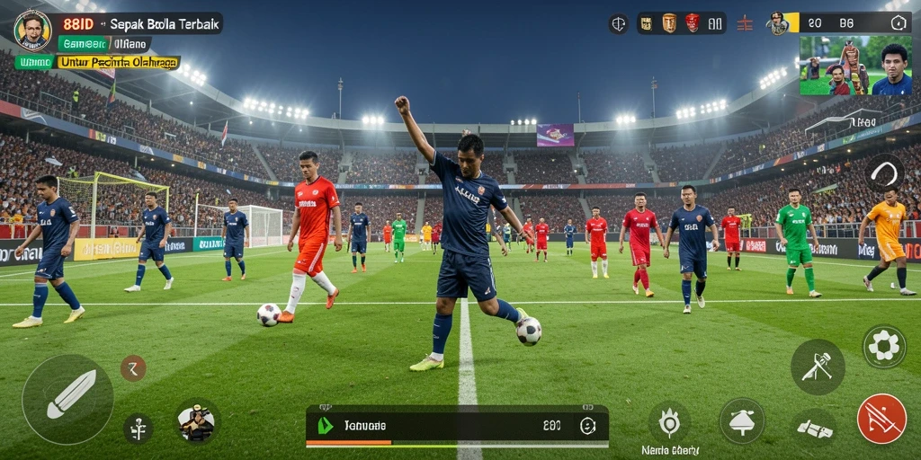 Tampilan gameplay menakjubkan dari 88ID yang penuh aksi sepak bola.