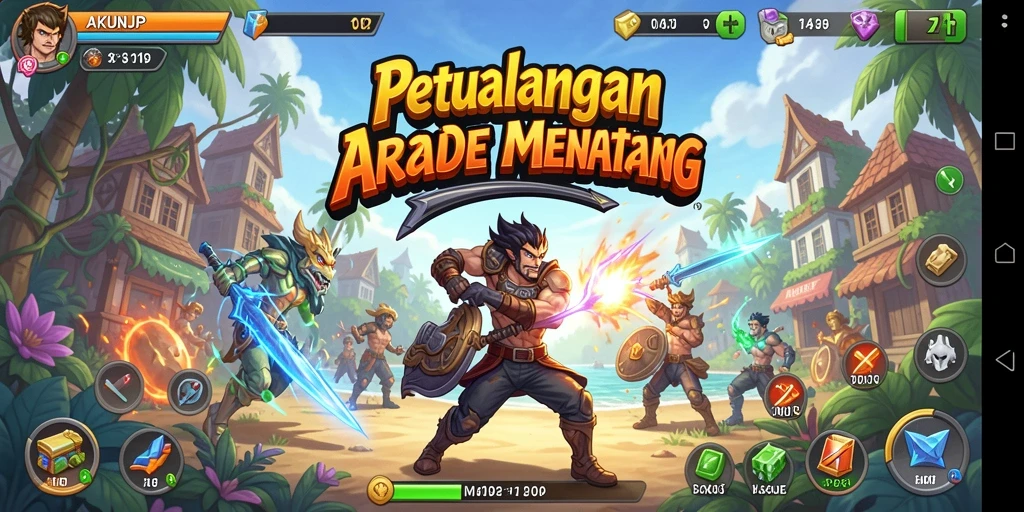 Gameplay seru dan penuh tantangan di AKUNJP.