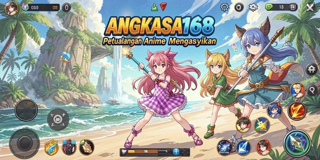 Tangkapan layar gameplay <strong>ANGKASA168</strong> menampilkan aksi seru dalam dunia Anime.
