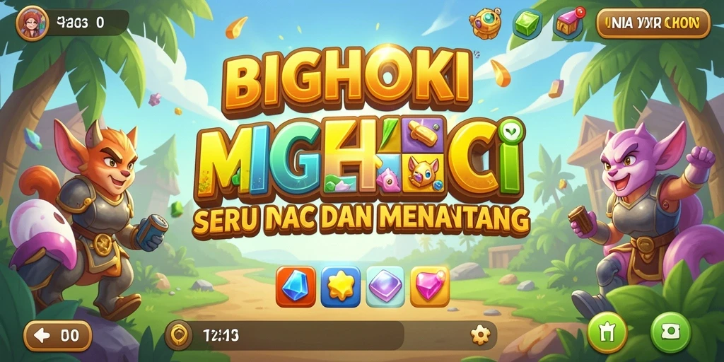 Gameplay seru BIGHOKI dengan elemen Match-3 yang menarik.