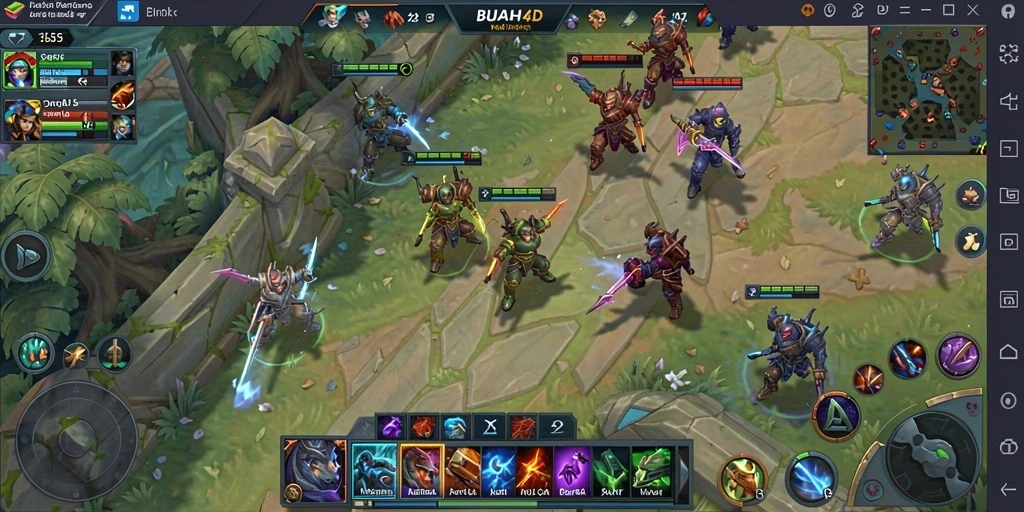 Tangkapan layar gameplay BUAH4D yang penuh aksi dan strategi.