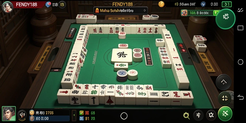 Screenshot FENDY188 menampilkan gameplay Mahjong yang seru dan menyenangkan.