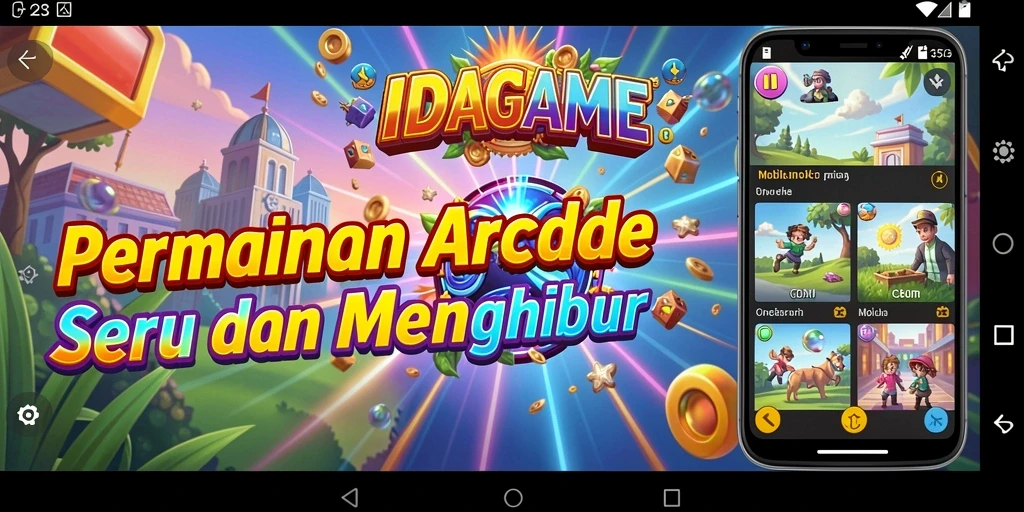 Tampilan gameplay seru dalam IDAGAME yang memikat.