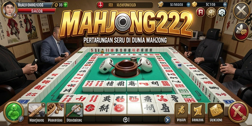 Tampilan aksi seru dalam pertarungan game MAHJONG222.