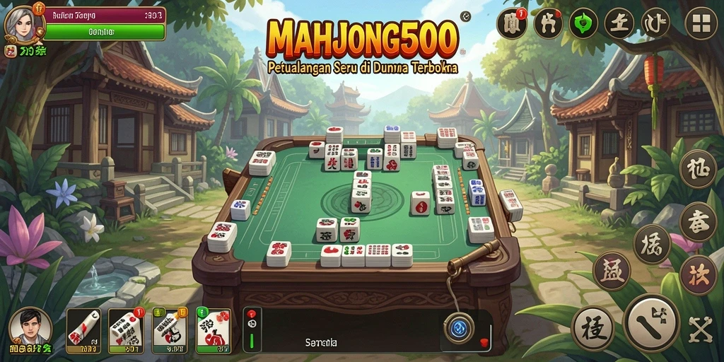Tampilan fantastis gameplay Open World di MAHJONG500.