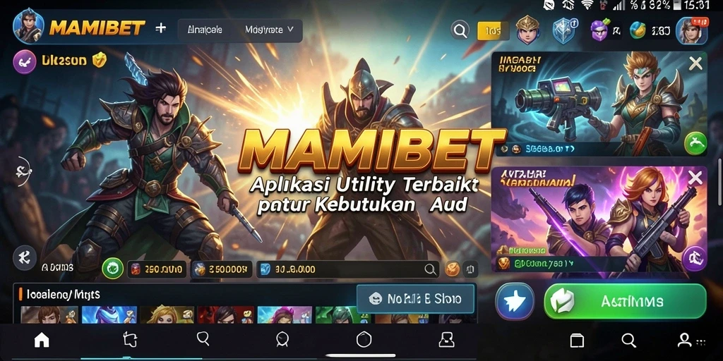 Tampilan antarmuka MAMIBET yang sederhana dan efektif.