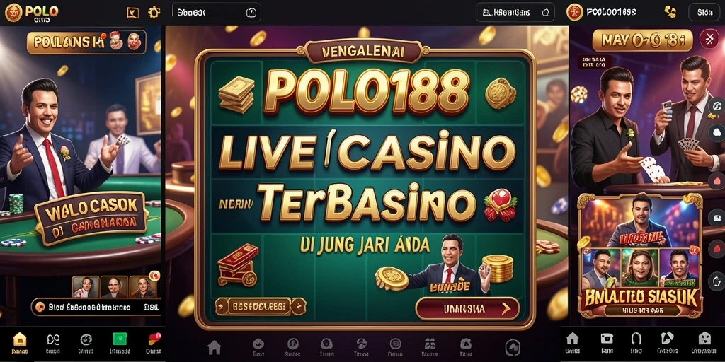 Tampilan gameplay Live Casino yang mendebarkan di POLO188.