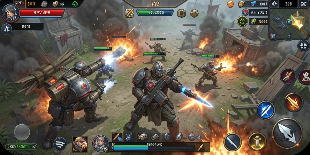 Tampilan gameplay RPVIP5 yang epik dan penuh strategi.