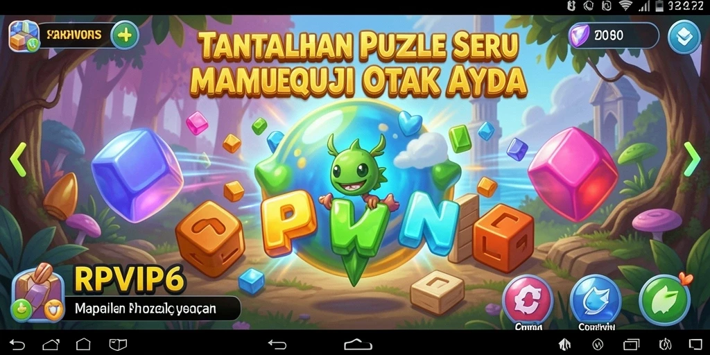 Screenshot permainan RPVIP6 menampilkan suasana gameplay Puzzle yang mendebarkan.