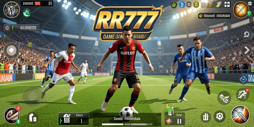 Screenshot gameplay RR777 yang menampilkan aksi olahraga seru.