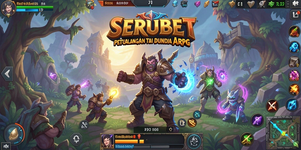Tampilan aksi seru dalam gameplay ARPG SERUBET yang menegangkan.