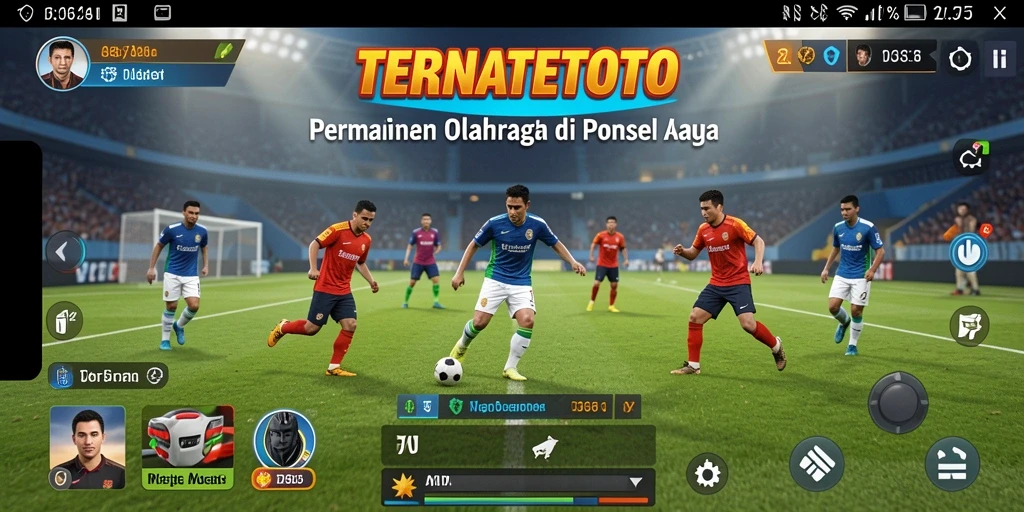 Tampilan gameplay TERNATETOTO yang seru dan penuh aksi olahraga.