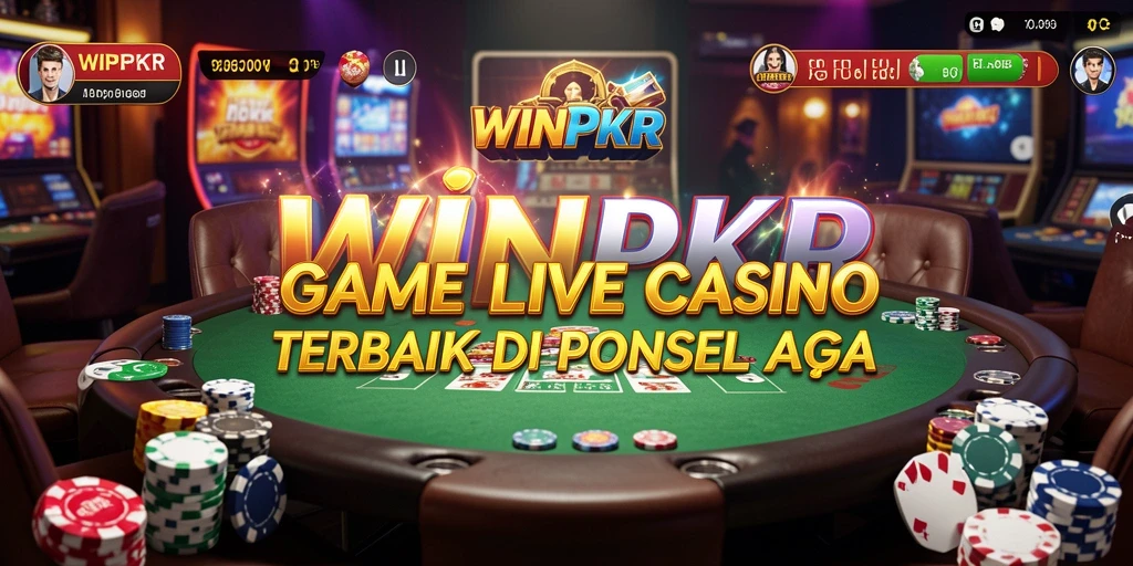 Tampilan gameplay Live Casino yang mendebarkan di WINPKR.