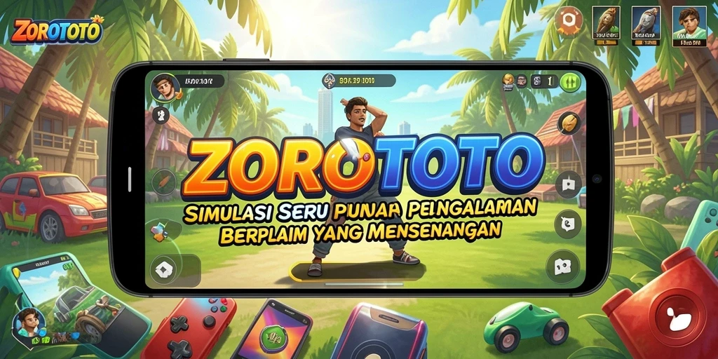 Tampilan gameplay ZOROTOTO yang menarik dengan interaksi yang kaya.